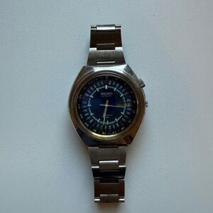 Seiko Classic Silver and Deep Blue Watch